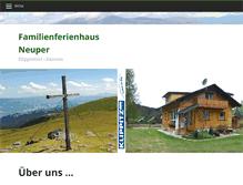 Tablet Screenshot of familienferienhaus-neuper.com